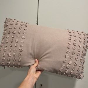 Mauve Urban Outfitters Tufted Throw Pillow